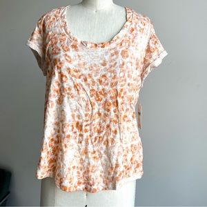 NWT Anthropologie leopard tee size M